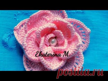 Роза, для Ирландского кружева. Часть1-я. - YouTube