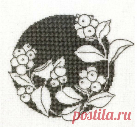 Интересный монохром! / Вышивка / Вышивка крестом