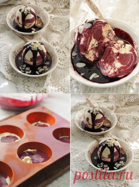 Мороженое семифредо с савоярди и черникой (Готовлю с помощью посуды iCook™ ) - HAPPYFOOD