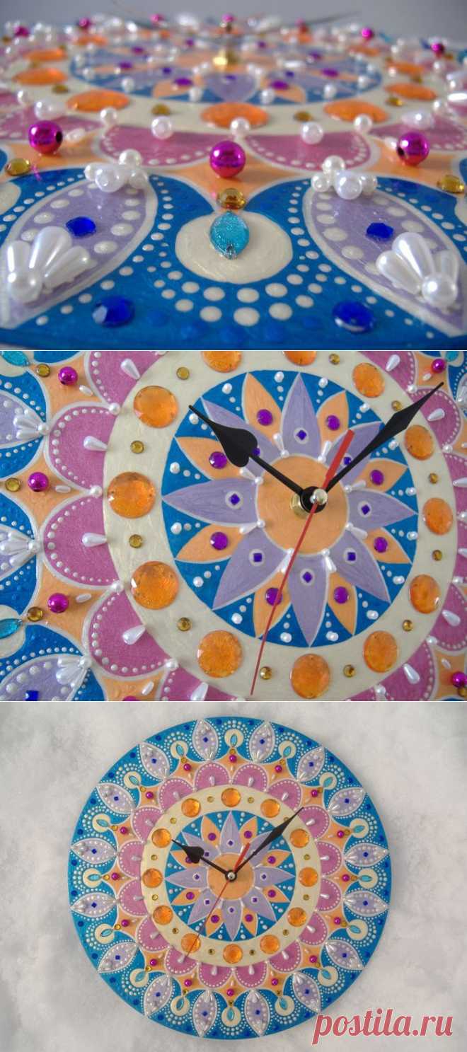 Часы-мандала "Жар-Птица".