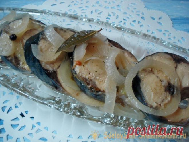 Закуска из замороженной скумбрии за 5 минут