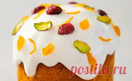 Самая лучшая глазурь для куличей: делается за минуту, не крошится, вкусная и белоснежная