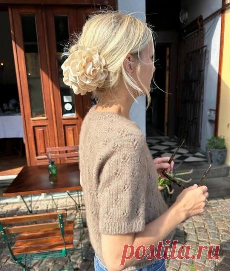 Женственный ажурный топ