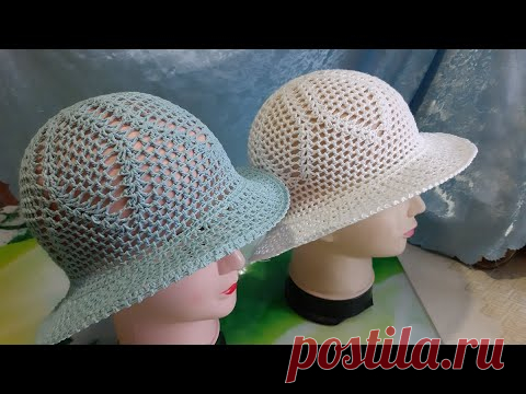 Шляпки на лето. Мастер класс. Полное описание.