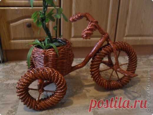 Велосипед газетный.Часть 3.Красим | Страна Мастеров