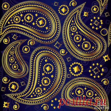 Stock Photo: Paisley seamless ornament #4 | Бесшовный орнамент пейсли #4 » ALLDAY - народный сайт о дизайне
