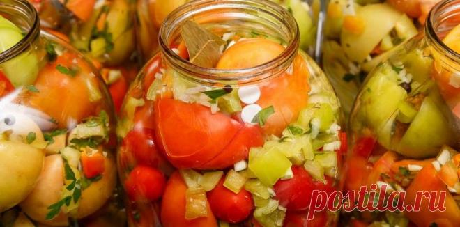 Зелёные помидоры с овощами и зеленью. | Вкусно и красиво с Натальей Балдук.