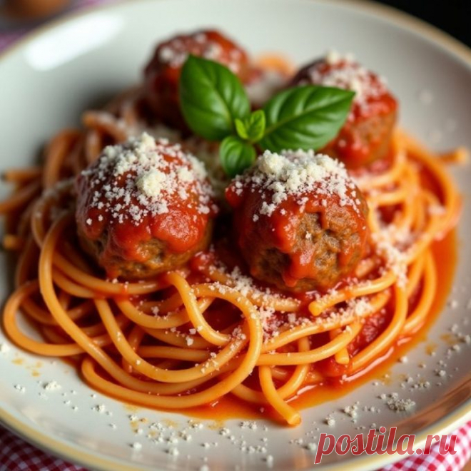 Фрикадельки со спагетти&#x1f35d; — Пошаговый рецепт приготовления 2024 | Простые и вкусные домашние рецепты