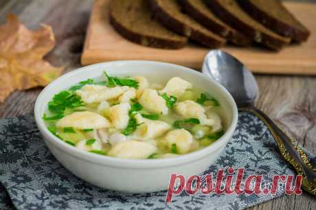 Ну, оОчень вкусный - Куриный суп с Клецками!