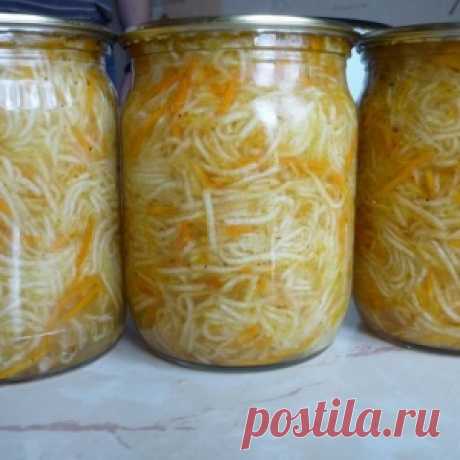 Вкуснейшая заготовка на зиму: кабачки по-корейски