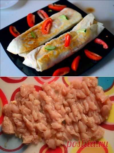 Как приготовить рецепт шаурмы с курицей - рецепт, ингридиенты и фотографии
