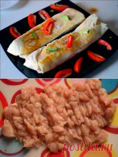 Как приготовить рецепт шаурмы с курицей - рецепт, ингридиенты и фотографии