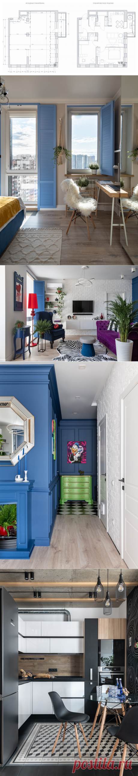 В гостях: Квартира архитектора с деревянными ставнями | Houzz Россия