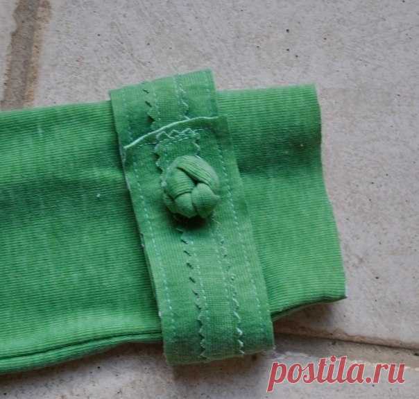 Пуговица-узелок.