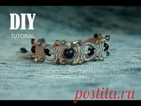 Macramé bracelet tutorial DIY. Pomysł na bransoletkę, którą zrobisz sama.
