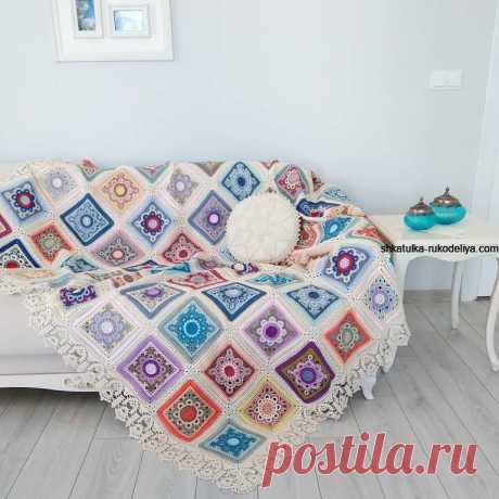 Покрывало крючком