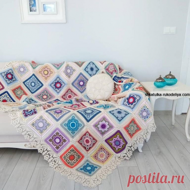 Покрывало крючком