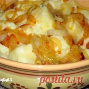 Рецепт полтавских галушек с куриной подливой