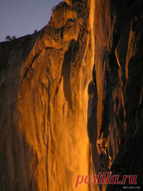 Чудеса света в США: Огненный водопад Хорстейл » Русская Америка - Everything Will Be Good!