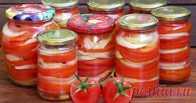 Салаты из помидор на зиму ‒ рецепты «пальчики оближешь» Хороши вкусные маринованные помидоры в зимние морозы. Но можно заготовить и овощное ассорти на основе томатов.