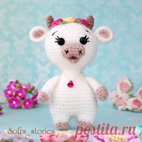 PDF Бычок Фруня крючком. FREE crochet pattern; Аmigurumi animal patterns. Амигуруми схемы и описания на русском. Вязаные игрушки и поделки своими руками #amimore - корова, коровка, телёнок, бык, маленький бычок.