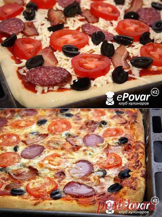 Мясная пицца — Рецепт приготовления с фото — Рецепты выпечки, Пицца