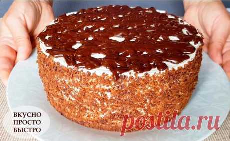 Без духовки и печенья! Шоколадный Торт Чёрный принц на сковороде. Духовка нам не понадобится. Ничего выпекать и раскатывать мы не будем. Надо будет просто смешать все продукты для пирога, и потом вылить всю эту смесь в форму для выпекания. И готовить на плите на маленьком огне. А потом остудить и нарезать на кусочки. Это очень быстро, просто и вкусно! Для приготовления такого тортика понадобиться: Яйца — 3 шт. Сахар — 100 г Мука — 100 г Какао — 1 ст.л. Растительное масло — 2 ст.л Молоко — 50 г…