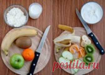 Летний творожно-фруктовый десерт