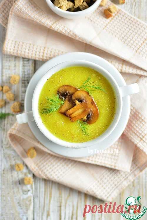 Суп-пюре с цветной капустой и шампиньонами - кулинарный рецепт