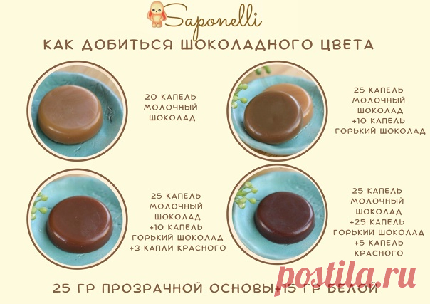 Как добиться шоколадного цвета

Шоколадный - сложный оттенок и его не так просто получить, даже когда у вас есть пигменты 