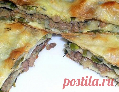 Кулинарные рецепты: Мясной пирог из лаваша