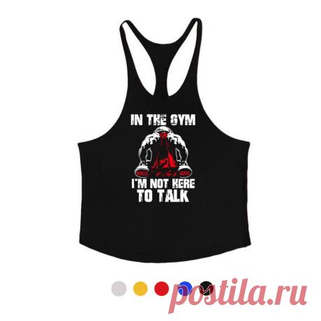Men's fitness vest cotton muscle gym running sleeveless shirt summer casual tanktop camping walking jogging Sale - Banggood.com