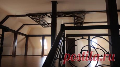 вариант отделки стоек на 2 этаже