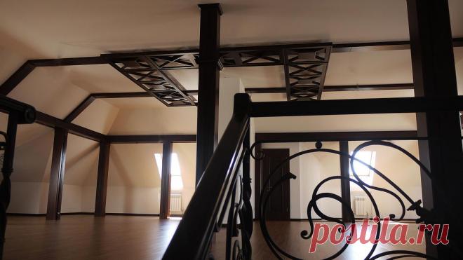 вариант отделки стоек на 2 этаже