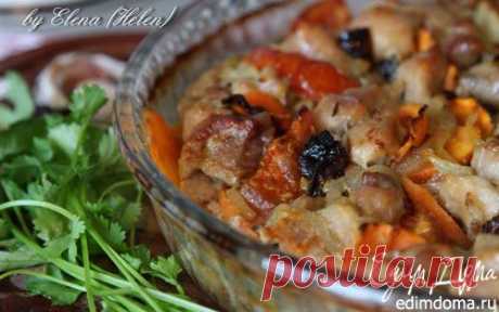 Свинина, запеченная с овощами и черносливом | Кулинарные рецепты от «Едим дома!»