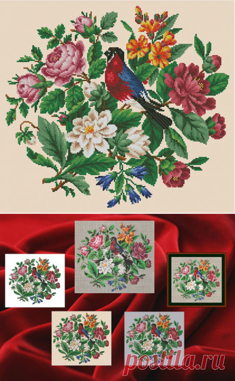 The luxurious design of the restored antique от MagicOfNeedle