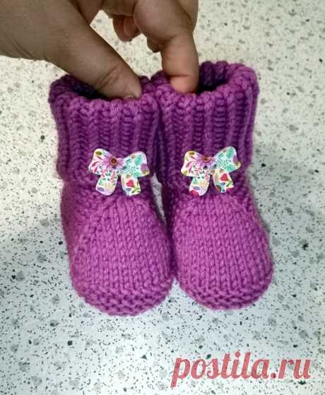 Вяжем пинетки быстро и легко | Светлана Леонтьева My Hand Made | Яндекс Дзен