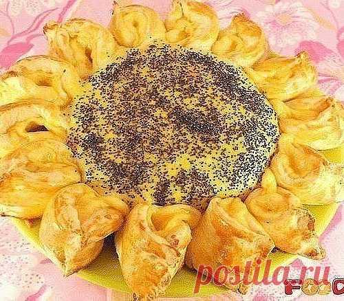 ПИРОГ С МЯСОМ И СЫРОМ "ПОДСОЛНУХ"