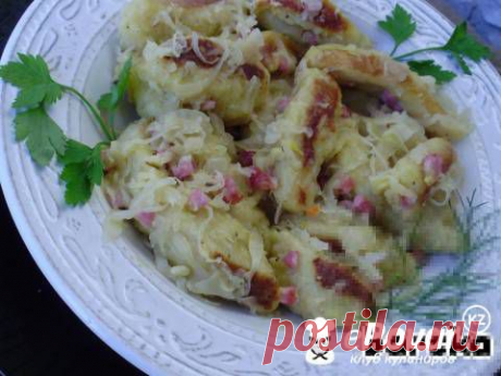 Schupfnudeln /картофельные пальчики/ с квашеной капустой