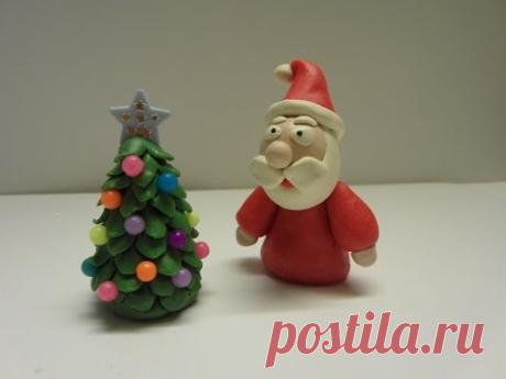 Как слепить Деда Мороза ❄ из пластилина (Modelling Clay Santa)