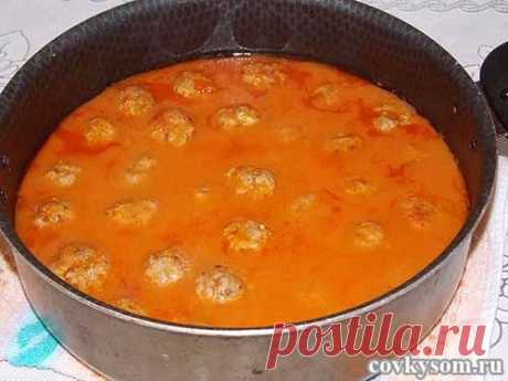Мясные фрикадельки с фасолью в томатном соусе - covkysom.ru