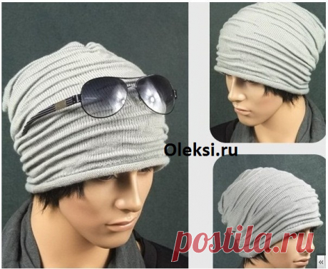 Шапка со складками (эффектом клоке ...)