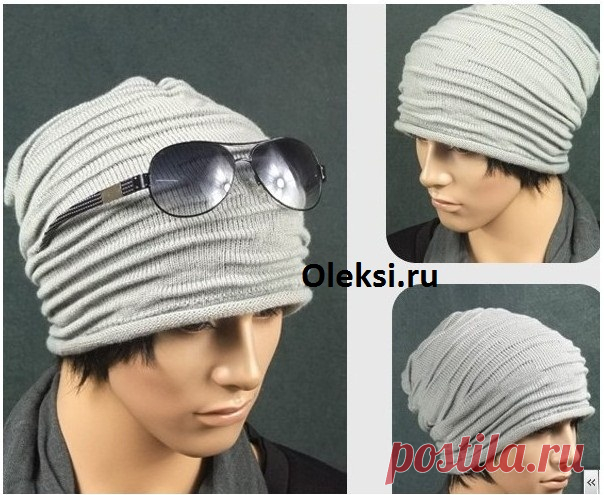 Шапка со складками (эффектом клоке ...)