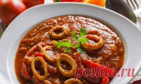 Вкуснейшие кальмары в томатном соусе Приятного аппетита!