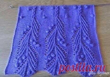 Делюсь подборкой из 20+1 схемы для вязания спицами красивых узоров с шишечками | Министерство вязальных дел | Дзен