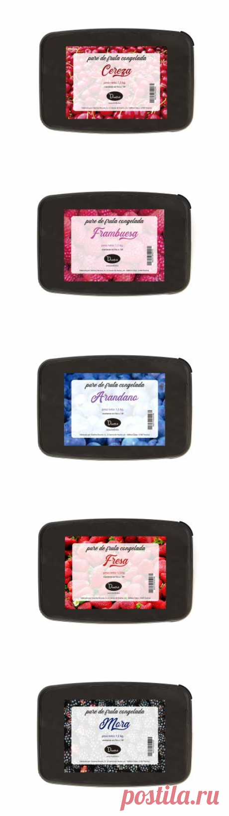 Puré Congelado Selección - Diverfruit, Barritas de fruta para deportistas, y snack y golosinas para picar entre horas.