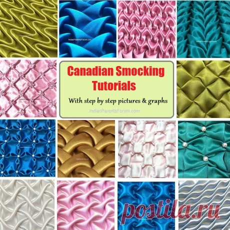 Canadian Smocking Tutorials With Step By Step Instructions