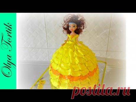 Кремовый ТОРТ ПРИНЦЕССА БЕЛЬ Сборка и украшение торта