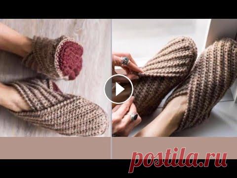 Вяжем уютные тапочки для дома крючком КУПИТЬ ПРЯЖУ МОЖНО ЗДЕСЬ: ПЕРЕЙДИТЕ ПО ССЫЛКЕ И ЗАКАЖИТЕ ТОВАР. LMDZ 1 шт. высокое качество сандалового дерева круглые спицы для вязания свитера инстр...