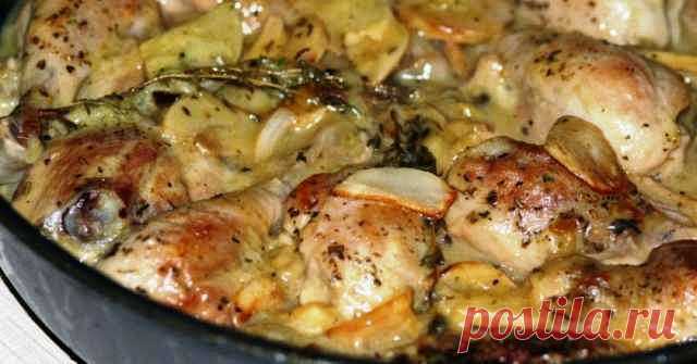 Куриные бедра, запеченные в маринаде из ряженки — Домашняя кулинария